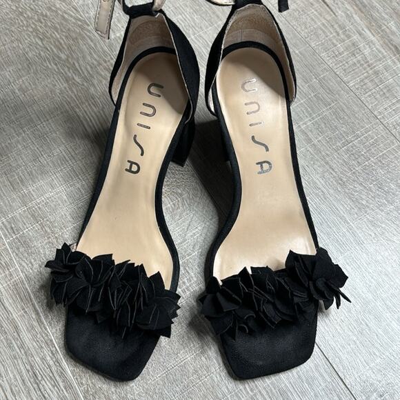 UNISA Black Cozzie Open Toe Block Heeled Sandals Women’s - Picture 5 of 12